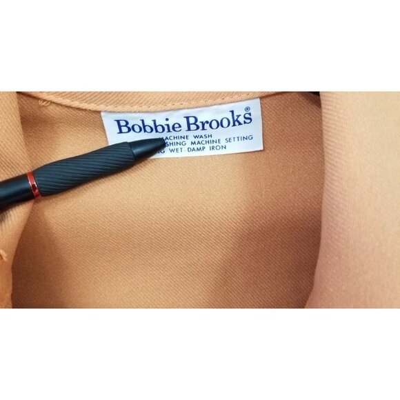 Bobbie Brooks Vtg Butterfly Collar Button Down Belted Blouse Cinched14 /34'' - Picture 6 of 6